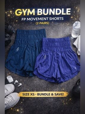 ✨ FP Movement Shorts Bundle (2 Pairs) – XS – Athleisure Must-Have! ✨
